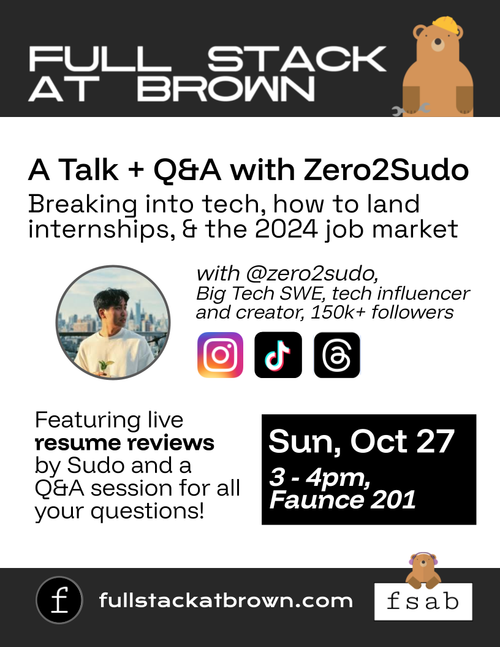 Flier for FSAB x zero2sudo x FSAB event
